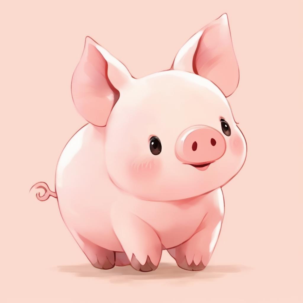 Cute Pig Walking Coloring Page - ColoringAll